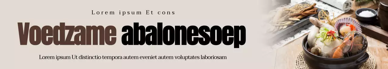 Promoot Samgyetang op een warme grijze achtergrond