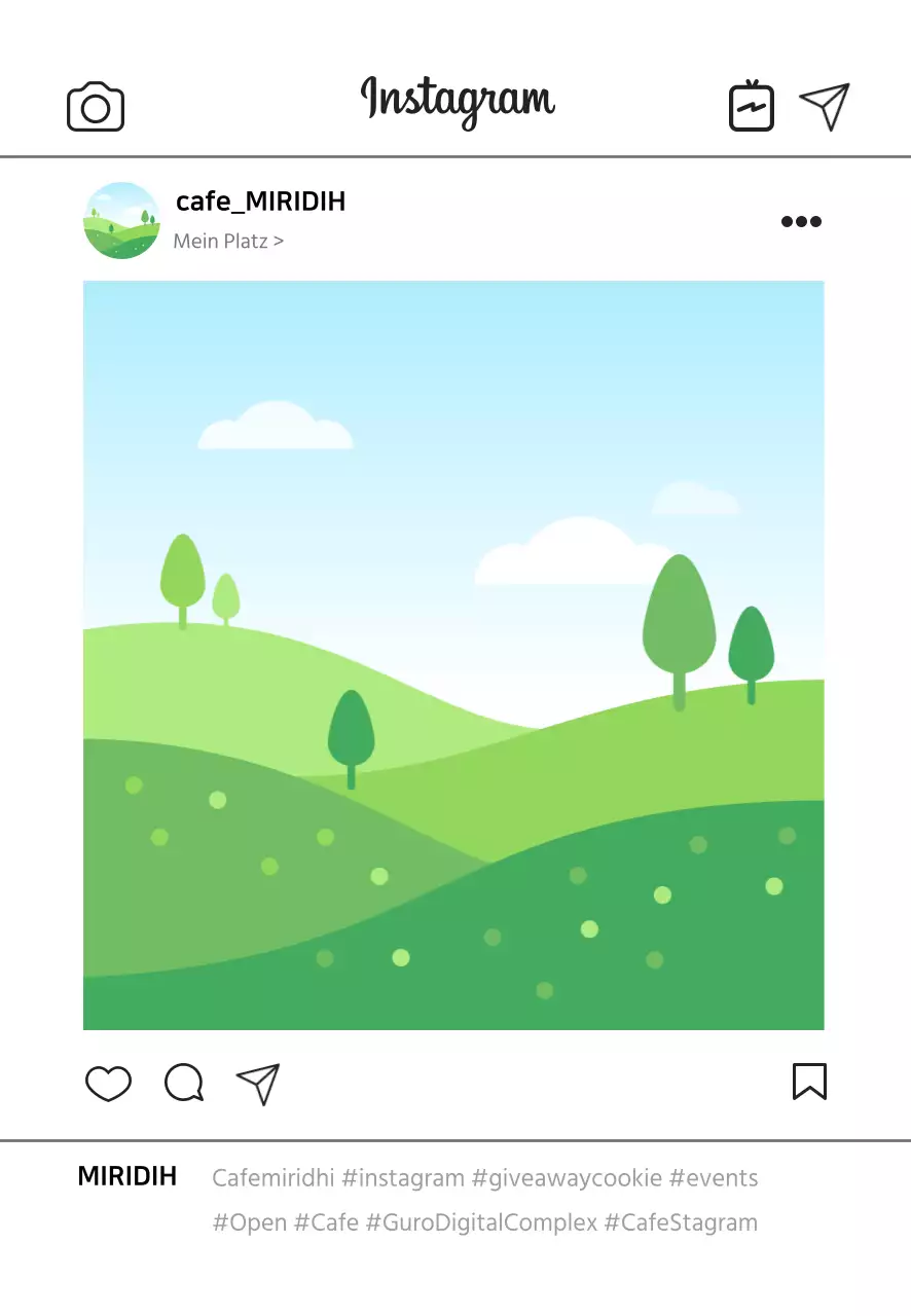 White Instagram einfache Förderung