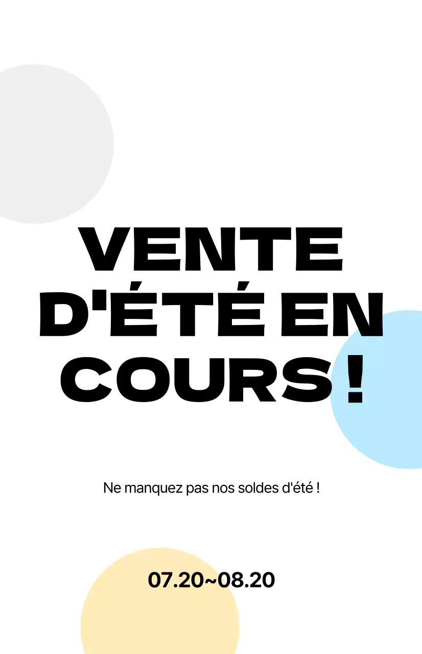Faites la promotion de vos soldes d'été avec de la calligraphie sur fond blanc.