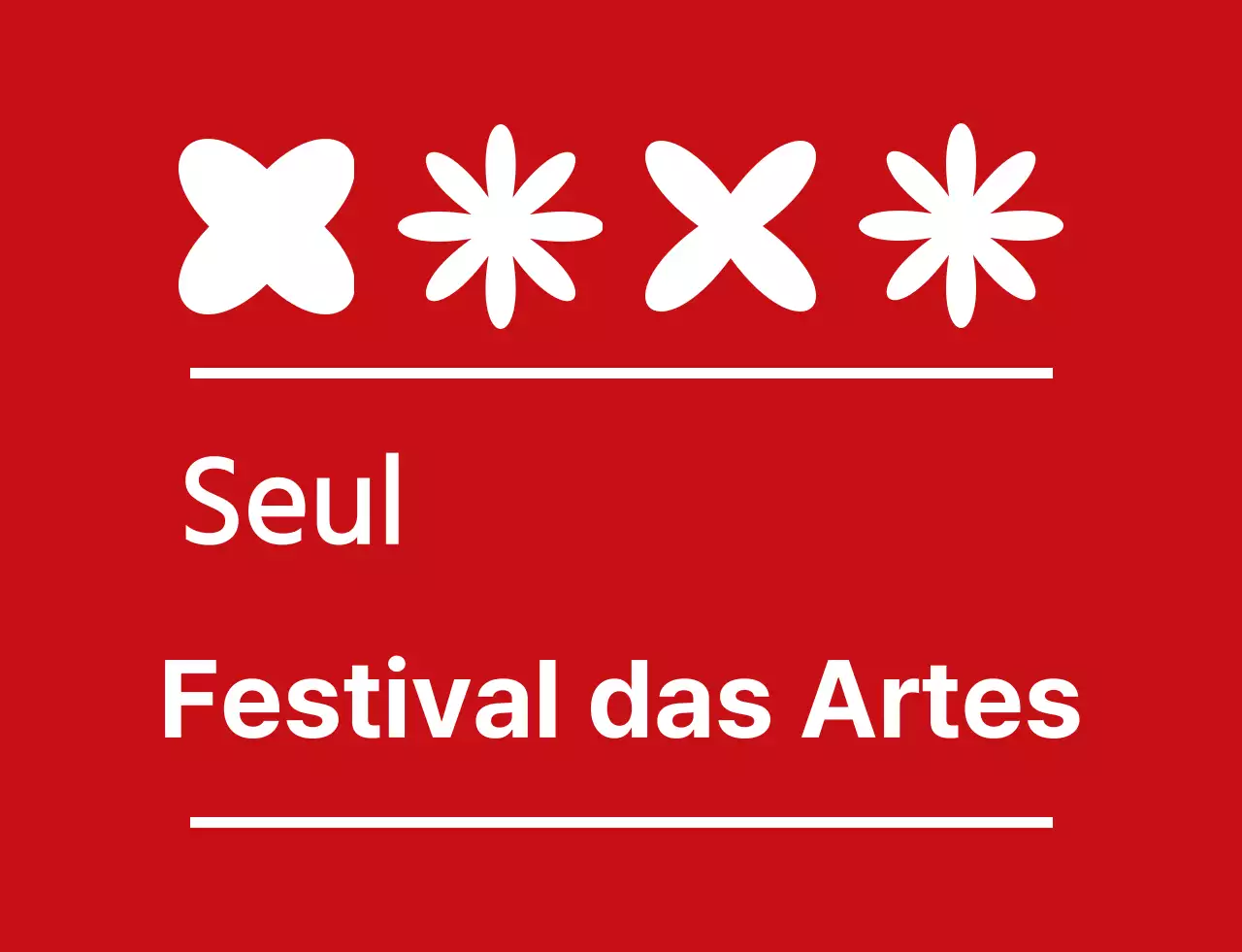 vermelho e branco simples festival de artes símbolo ícone logotipo estilo festival cultural pessoal