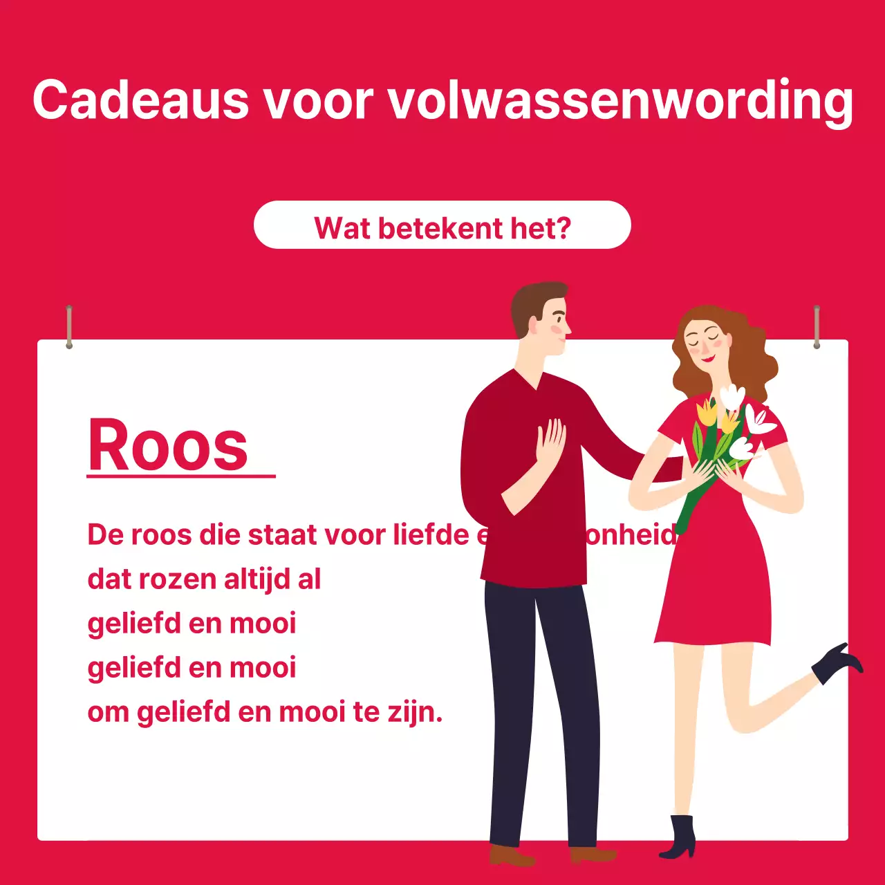 Cadeaus voor volwassenwording