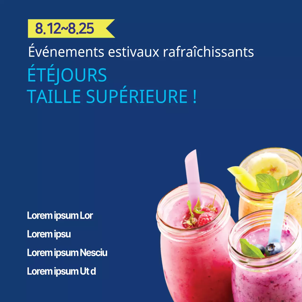 Taille supérieure pour l'été