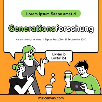 Umfrage zum Bewusstsein der Generationen für Einwegbecher in Orange-Grün