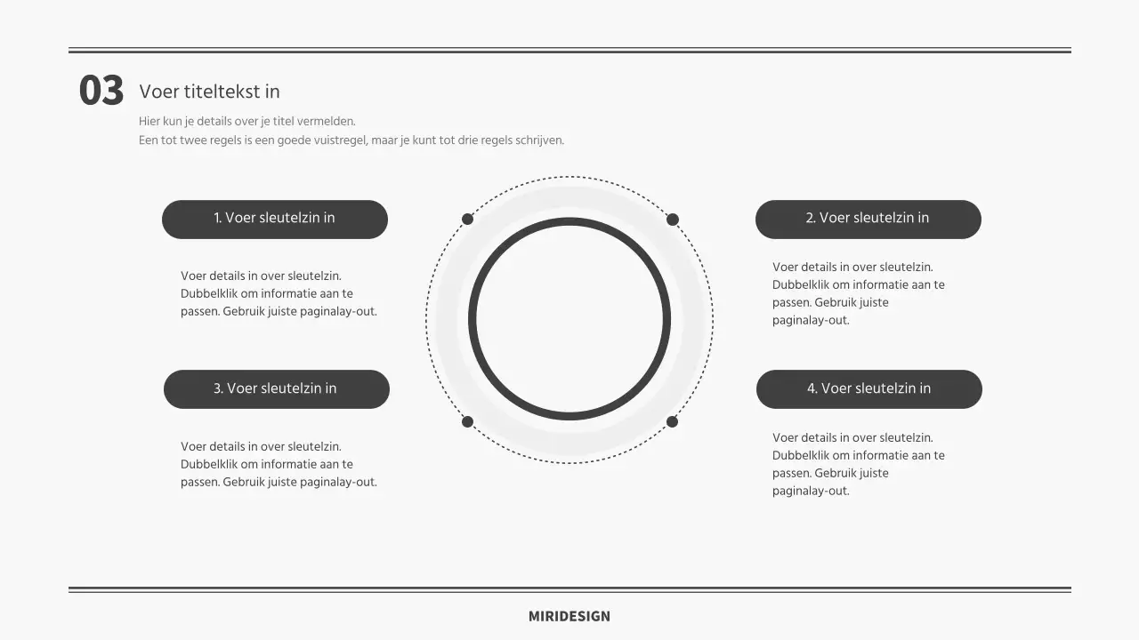 Eenvoudig grijs presentatie sjabloon