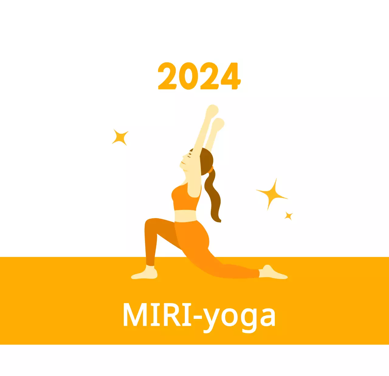 Oranje kalenders om weg te geven als je je yogastudio promoot