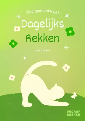 Bevorder warme, natuurlijke dagelijkse stretchoefeningen met een kattenstretch in limoengroen en groen.