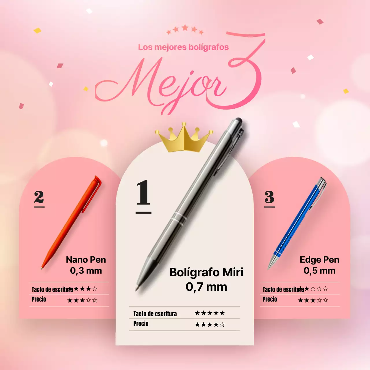 Los 3 mejores bolígrafos rosas y bonitos de la vida escrita a mano