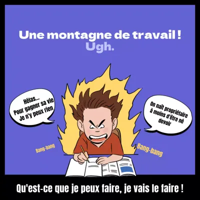 Un chant hilarant sur les difficultés réelles d'une étudiante violette