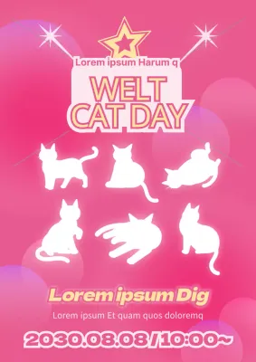 Was es zum Katzentag mit einem Hauch von Rosa zu sehen gibt