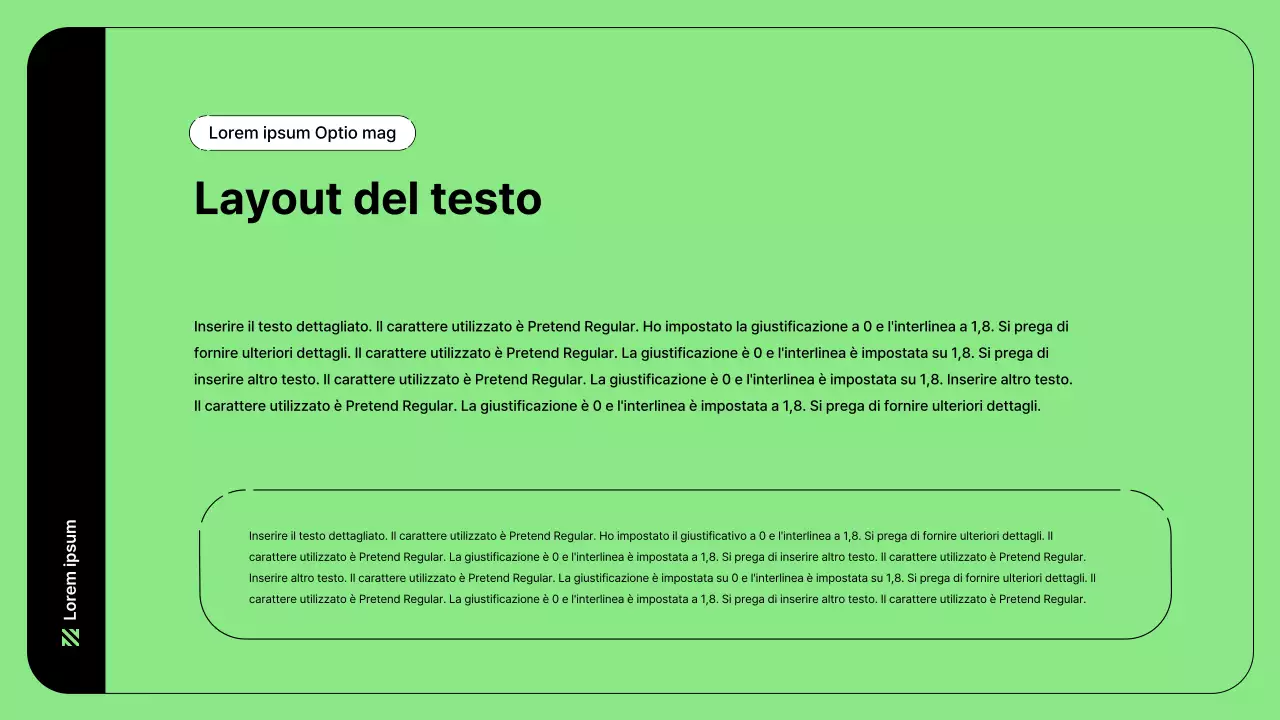 Illustrazione aziendale con linee semplici in verde