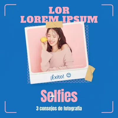 Promueve los selfies en azul y rosa (nuevo post de Instagram)