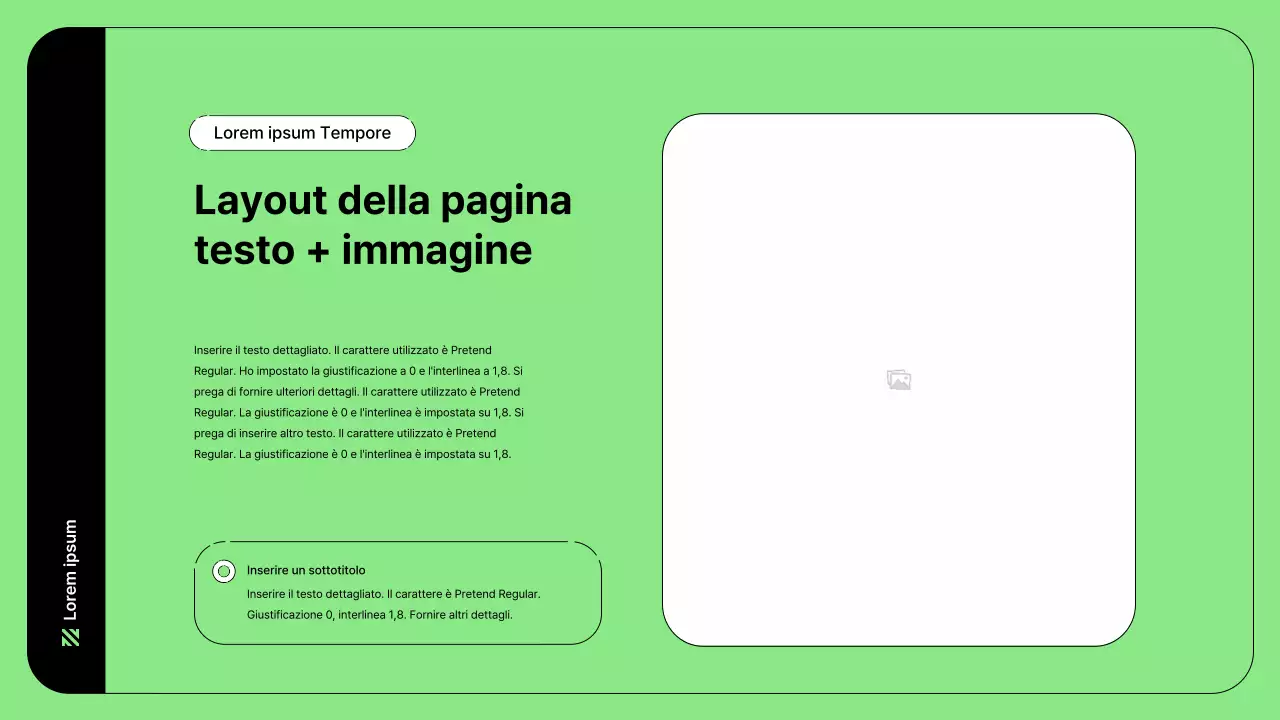 Illustrazione aziendale con linee semplici in verde