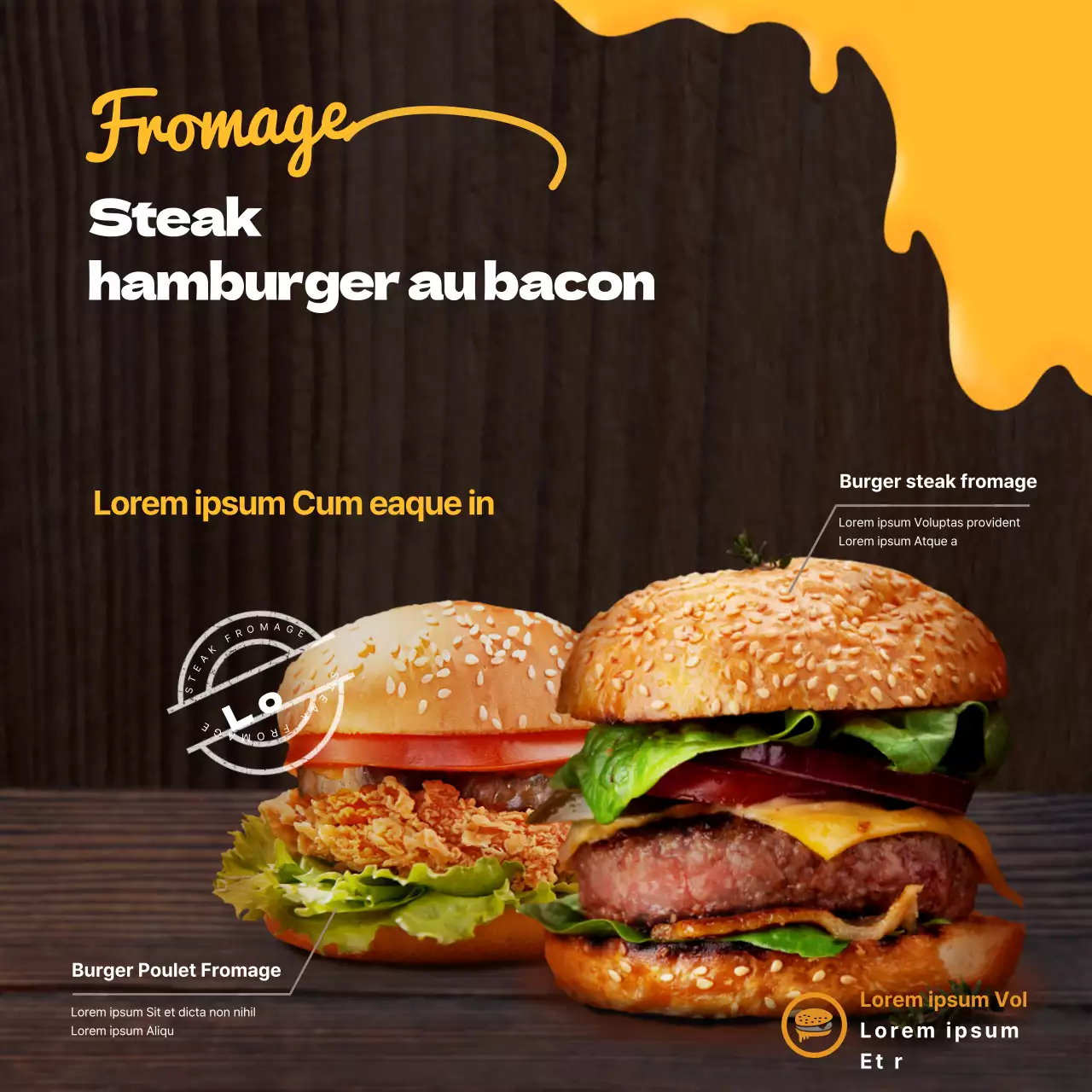 Promouvoir votre hamburger