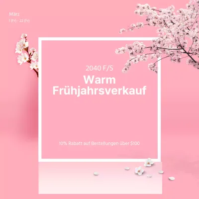 Frühjahrsverkauf