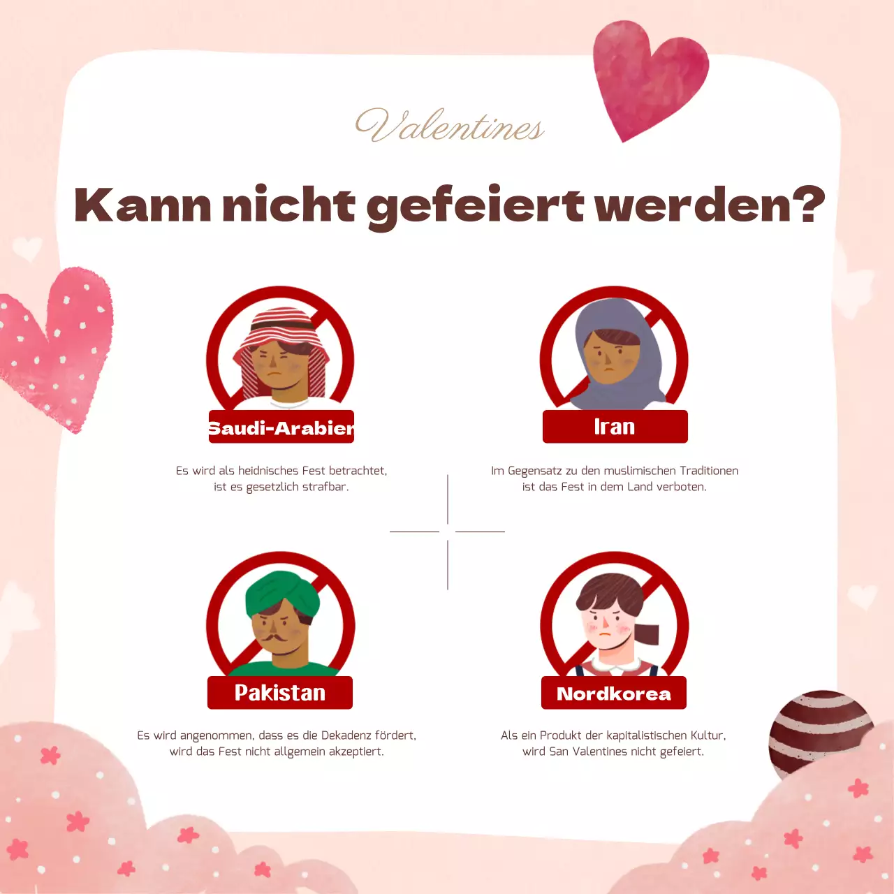 Valentinstag Thema mit rosa Ton süß und warm Handzeichnung Konzept