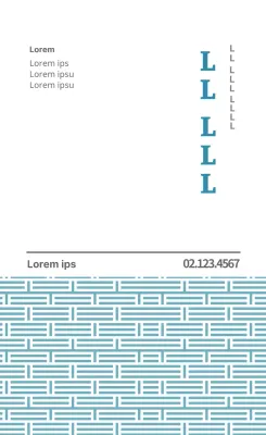 Blauwe traditionele oosterse geneeskunde kliniek reclame label