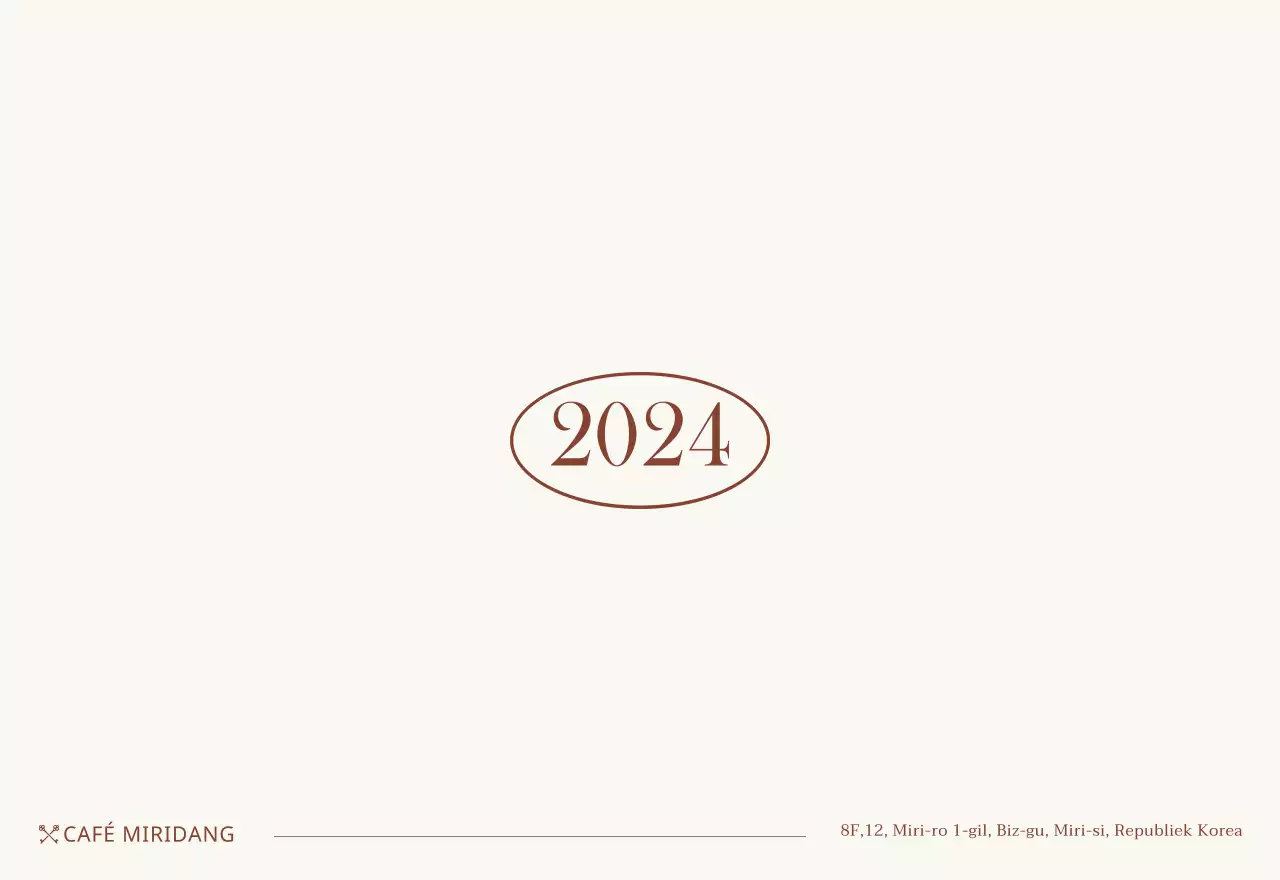 Emotionele fotolay-out voor café in beige en bruin