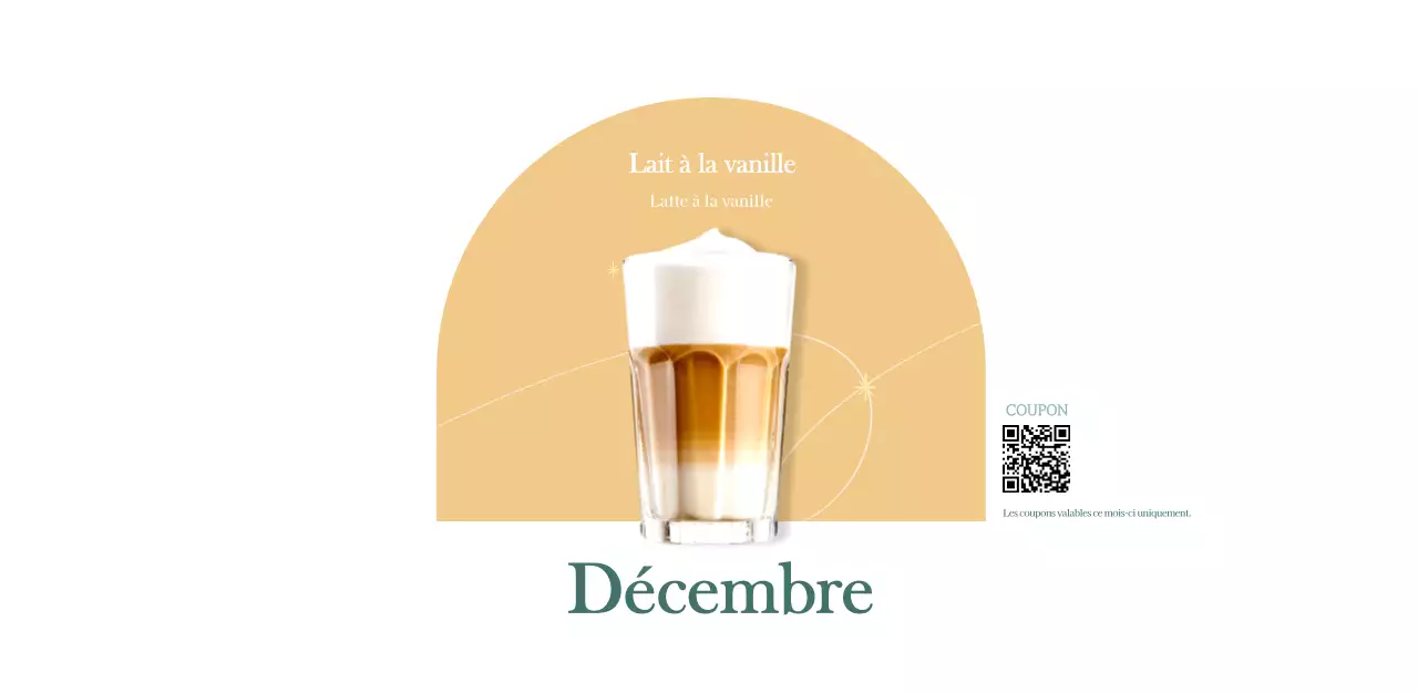 Calendrier des cafés avec recommandation de la boisson du mois