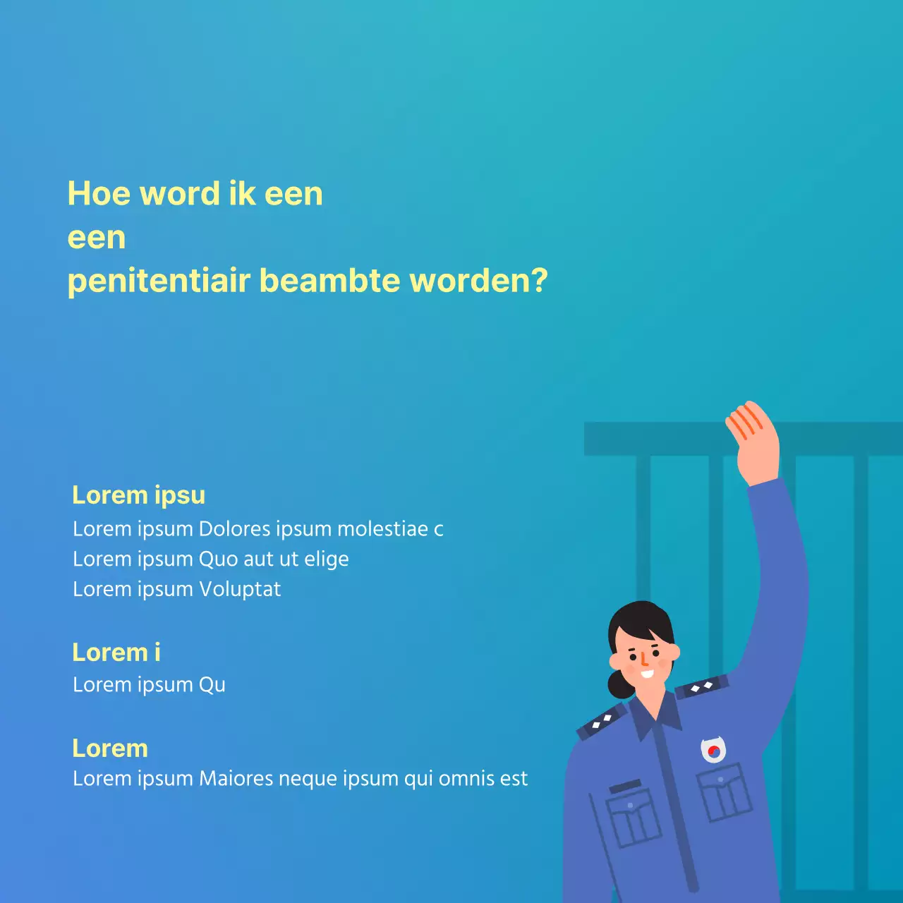 Over correctionele beambten in het blauw