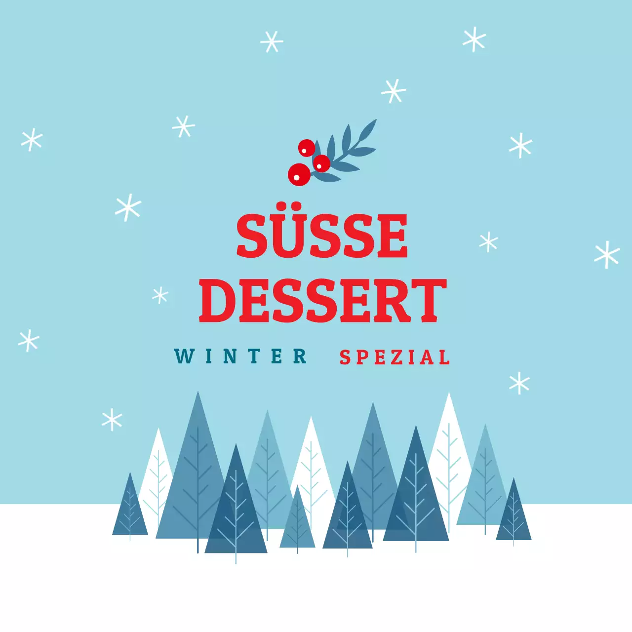 Himmel Türkis Illustration Weihnachten Dessert Verpackung Etikett