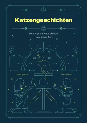 Eine menschliche Katze verliebt sich in eine gelb fluoreszierende Katze.