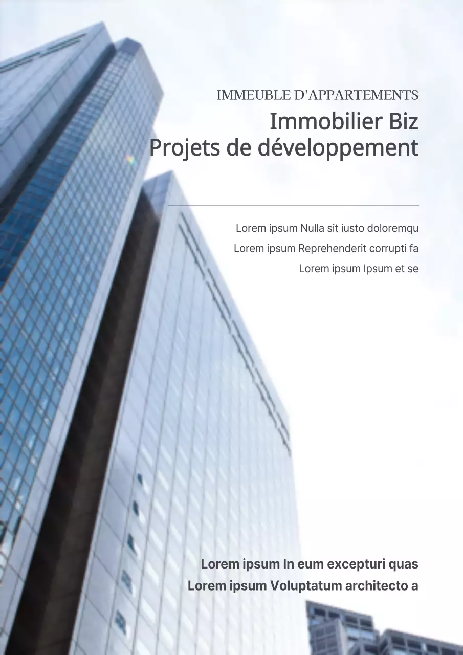 Affiche promotionnelle d'un séminaire d'entreprise avec mise en valeur de la photo dans les tons bleus