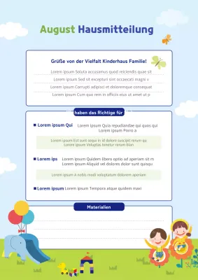 Willkommensgruß für neue Grundschüler