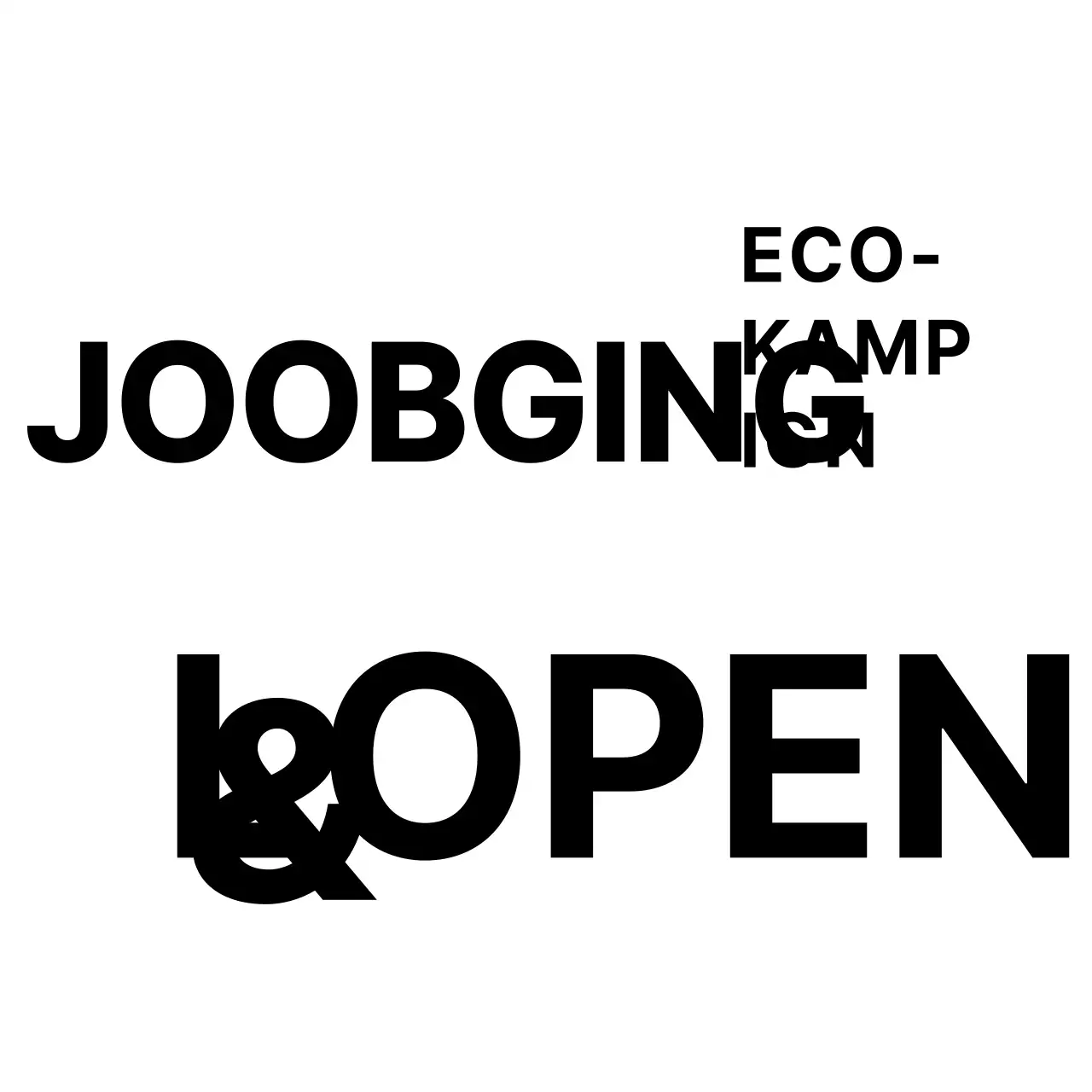 Zwart, milieuvriendelijk campagnekenmerk en souvenir met campagnenaam