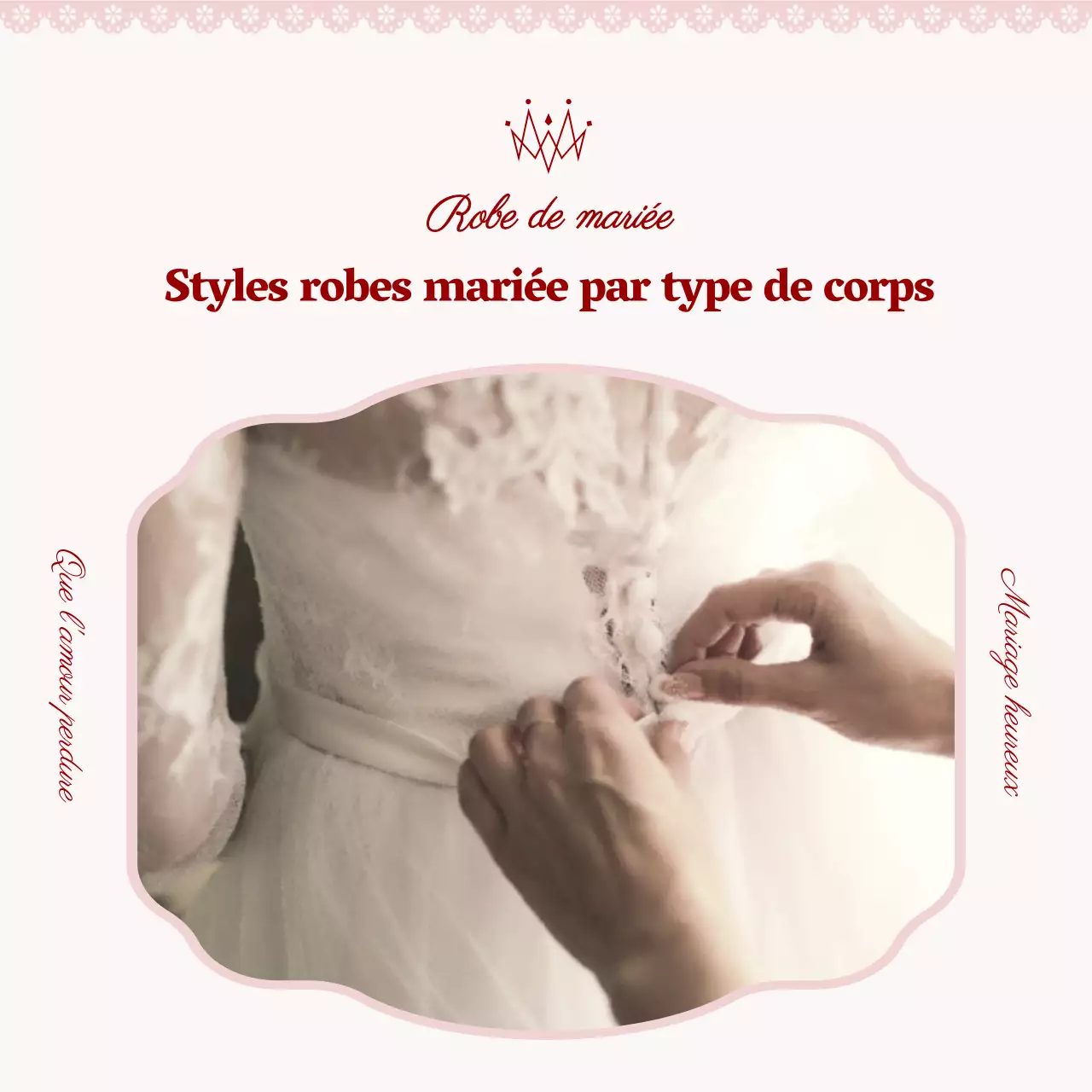 Les styles classiques de robes de mariée par type de corps en rose expliqués