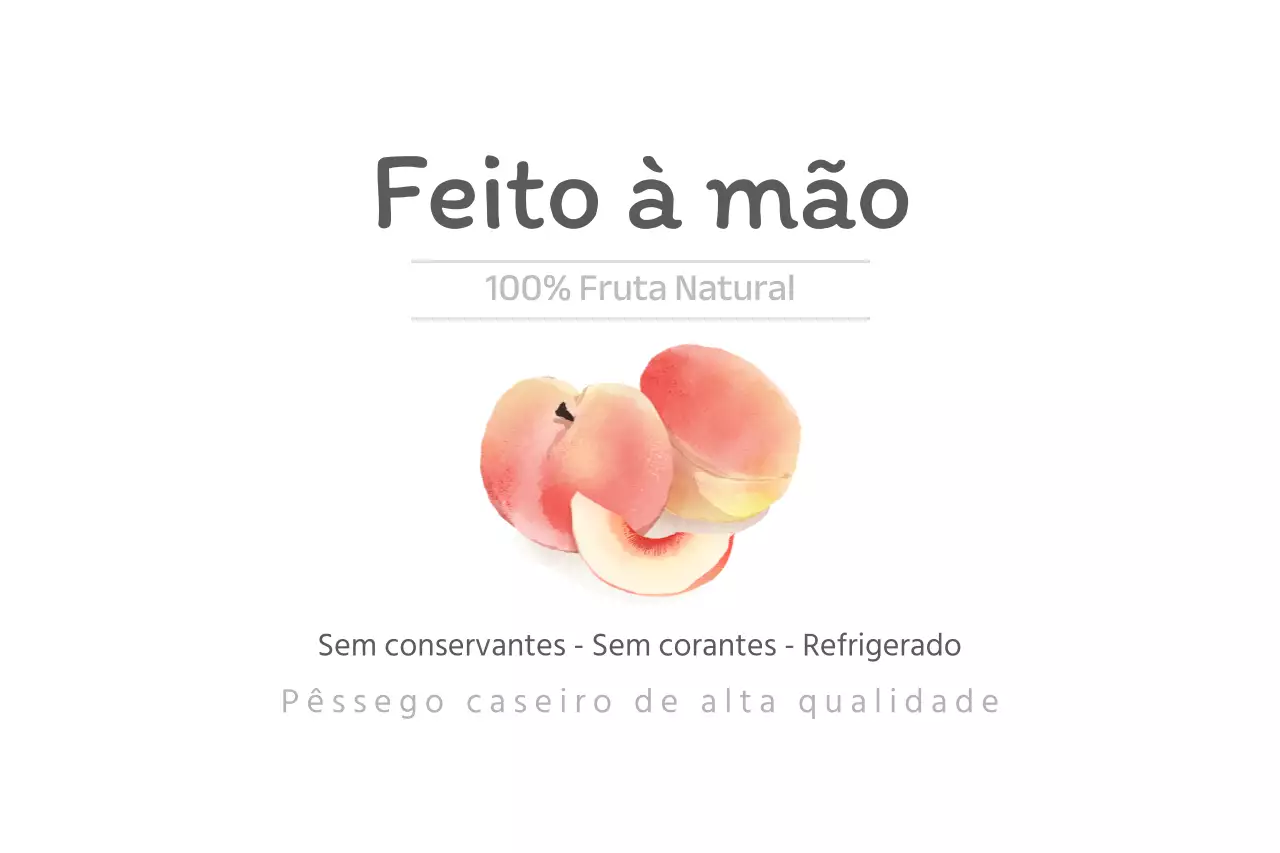 Fruta feita à mão