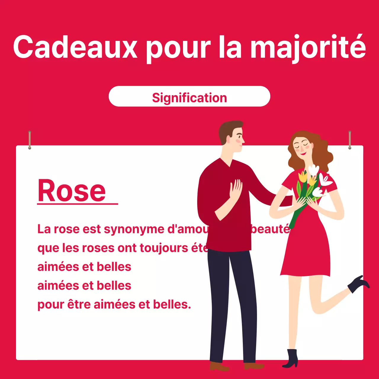 Cadeaux pour le passage à l'âge adulte