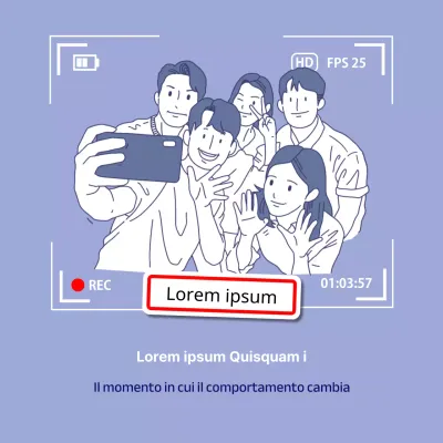 Un semplice post di missione settimanale del club fotografico in bianco e blu