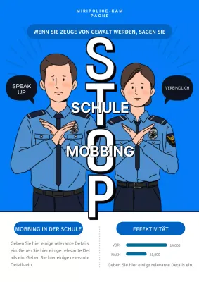 Die blau-weiße Kampagne Stop School Violence
