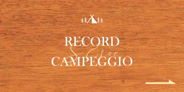 Un ufficio di campeggio con un concetto emotivo caratterizzato da illustrazioni di campeggi bianchi e gialli