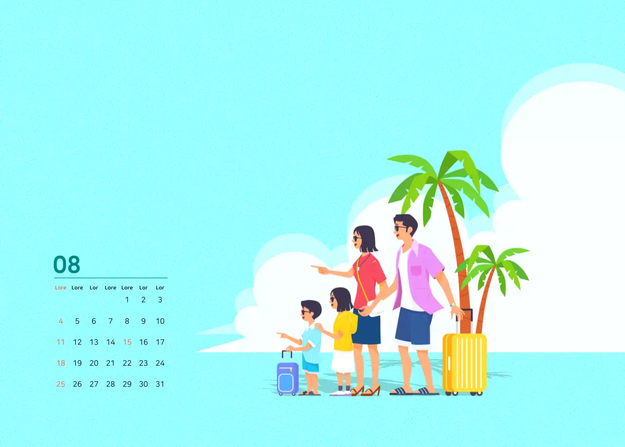 Veelkleurig familie-illustratieconcept