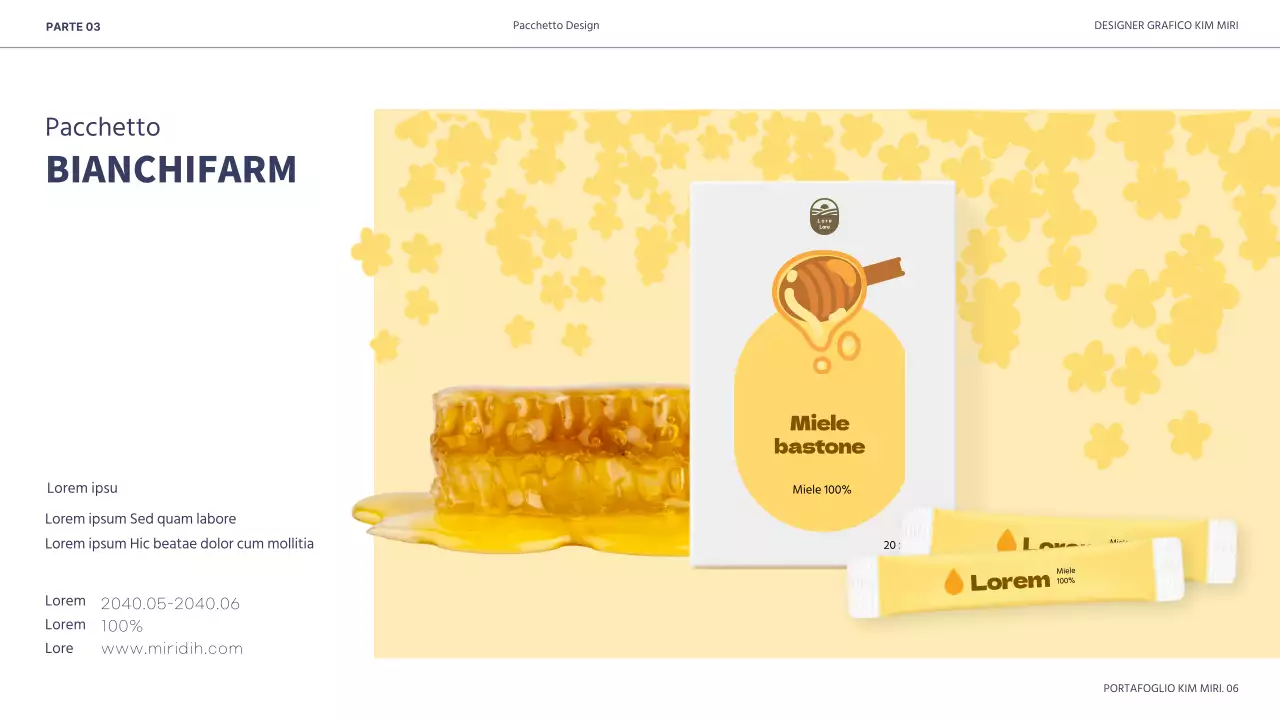 Presentazione del portafoglio per designer in bianco e nero