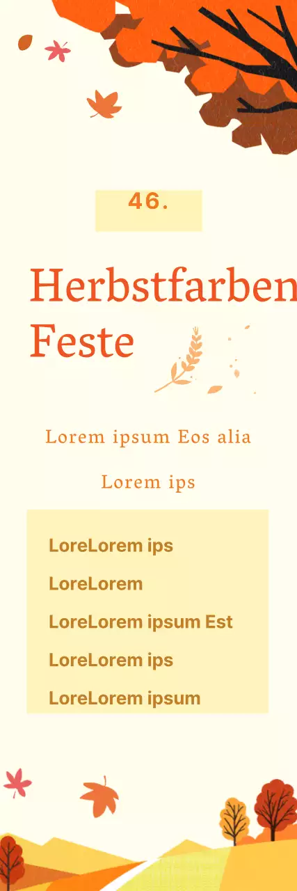 Herbstlaub-Festival