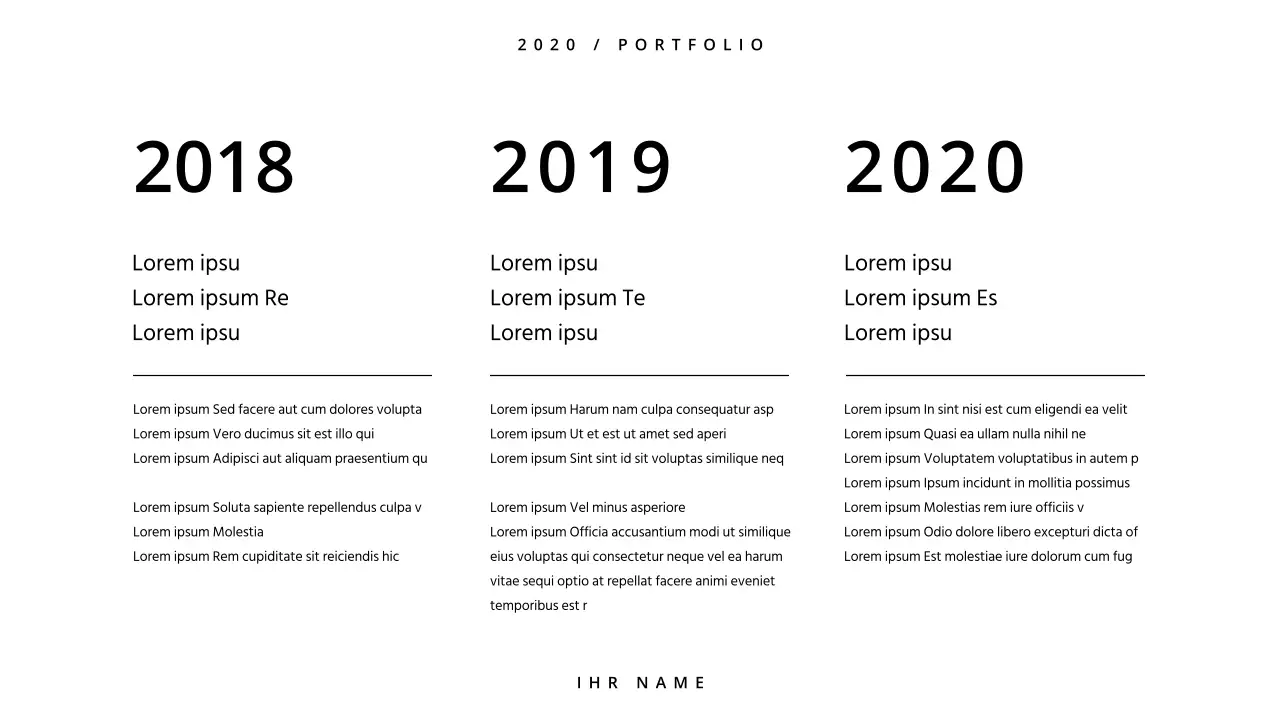 Eine einfache Mappe in Weiß und Schwarz