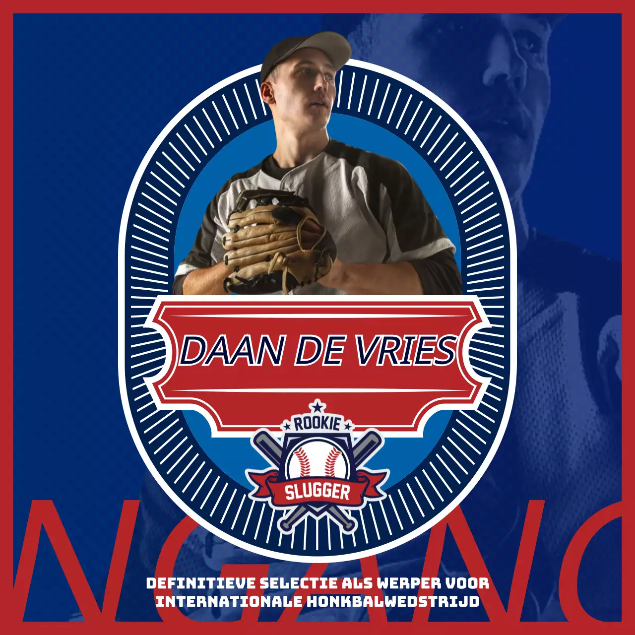 Promoot de laatste honkbalselecties van de rood-blauwen