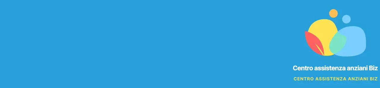 Simbolo umano rotondo e semplice in stile logo con combinazioni di colori e blu per il personale del centro di assistenza.