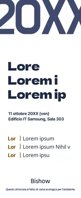Stile semplice in blu navy e marrone Informazioni per la conferenza autunnale