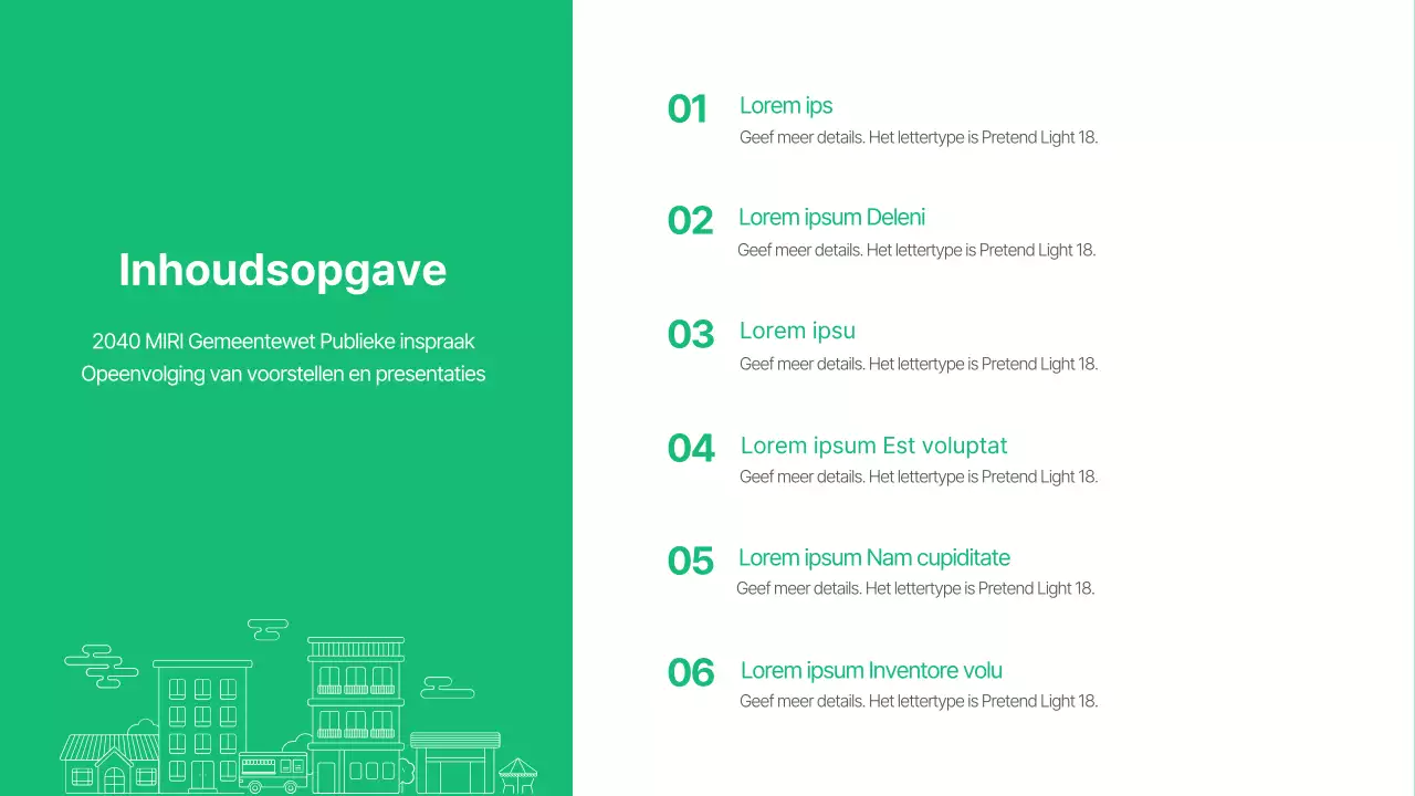 Eenvoudige, groene, gemeentelijke evenementen promoten