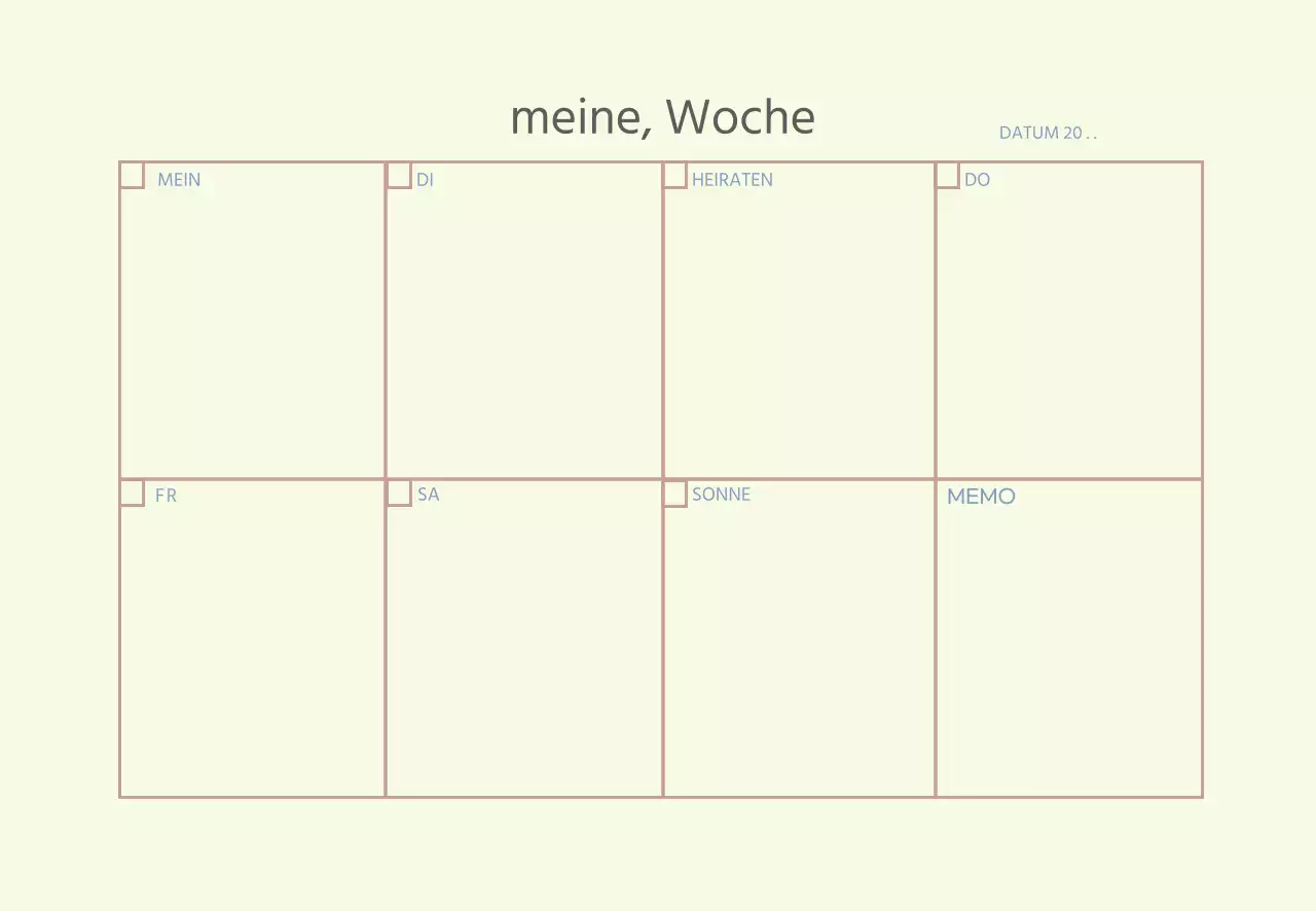 Beige Linien einfaches Tagebuch Planer