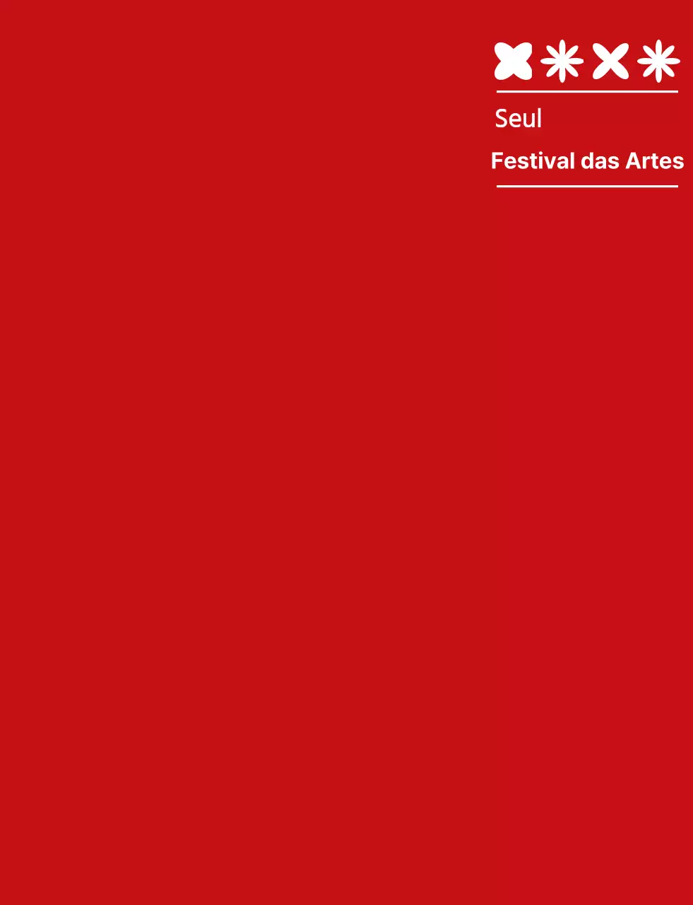 vermelho e branco simples festival de artes símbolo ícone logotipo estilo festival cultural pessoal