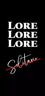 Mercancía con un diseño sencillo en negro y rojo con una frase en inglés