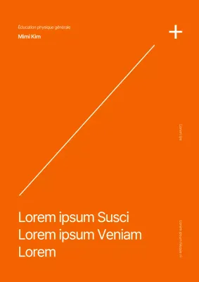 Couvertures de rapports universitaires en orange et blanc