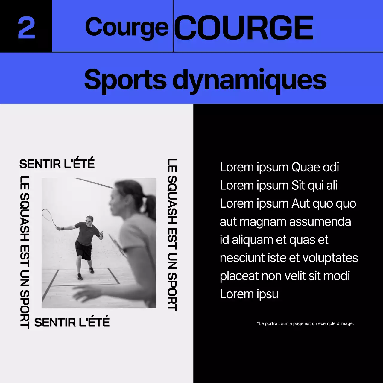 Informations sur les sports d'hiver en salle en bleu et chartreuse