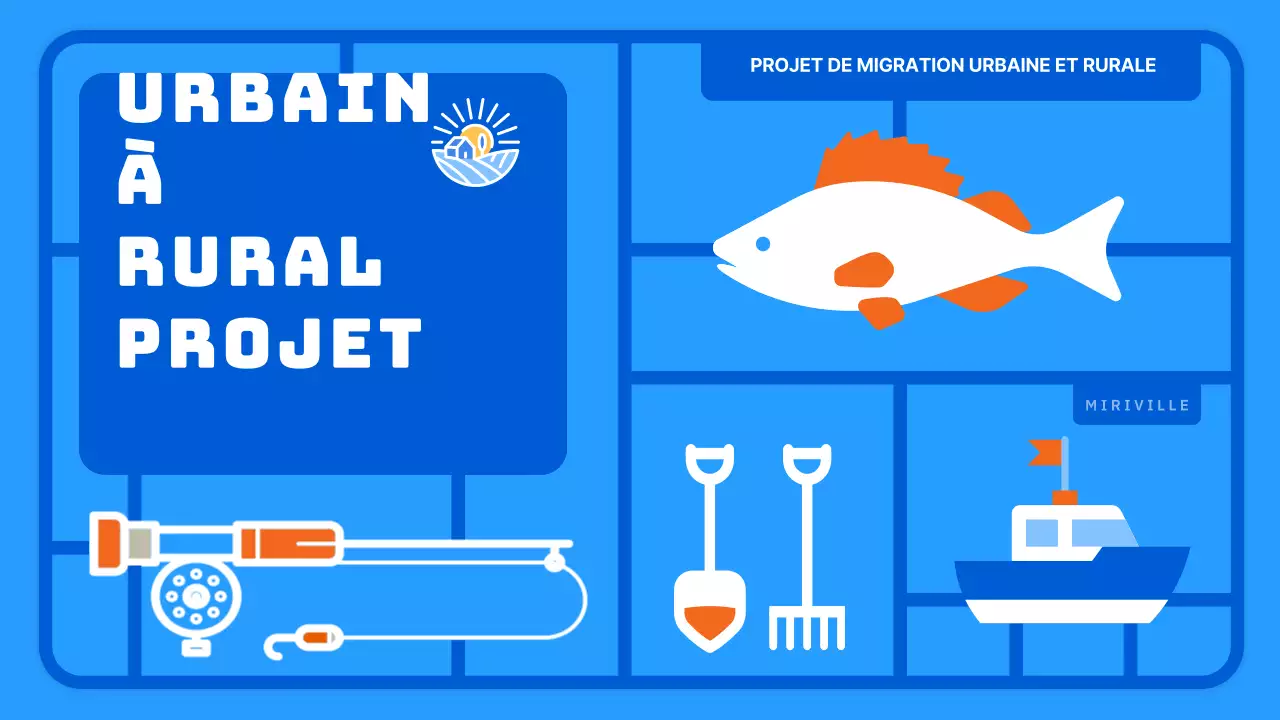 Proposition d'entreprise pour un village agricole de style jouet bleu clair