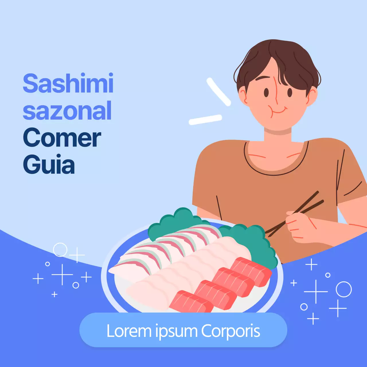 Um guia para comer sashimi sazonal azul e simples