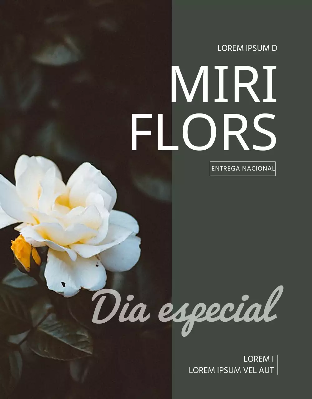 Compre flores verde-escuras e receba-as a tempo para a estação